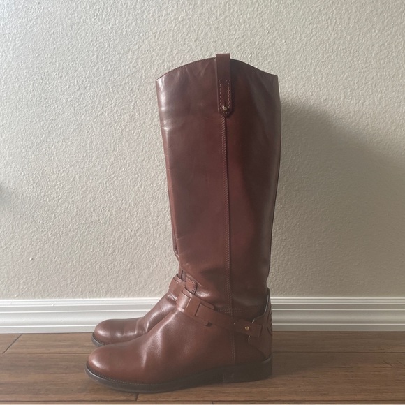 Rare Tory Burch riding boots knee high boots leather boots heel boots zip up - Picture 8 of 16